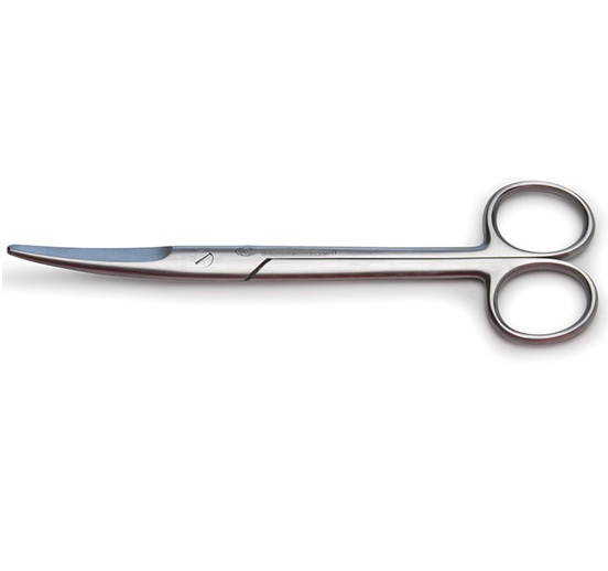  MAYO SCISSORS , 14CM , CURVED. AROMA